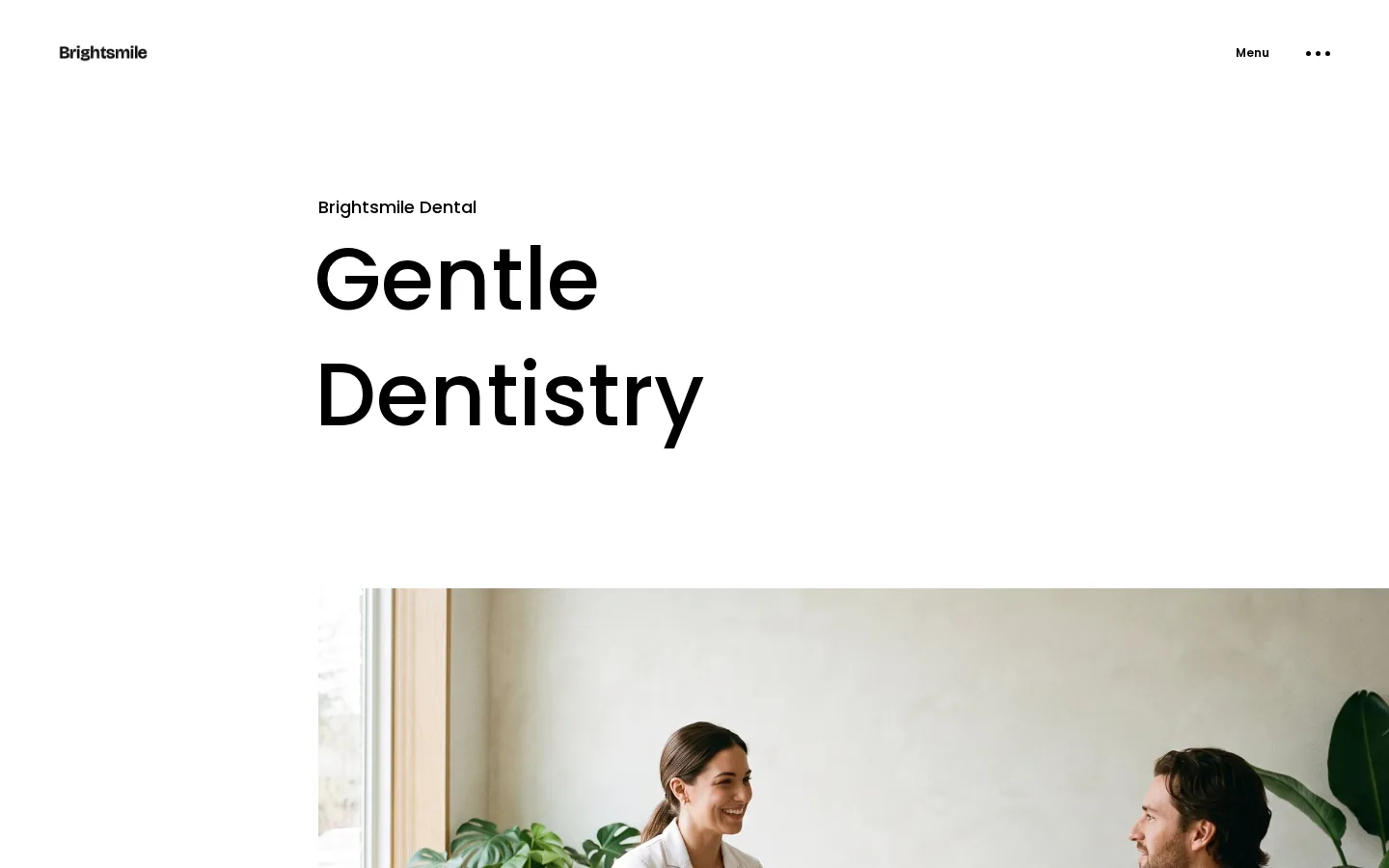 Clean one-page — Brightsmile